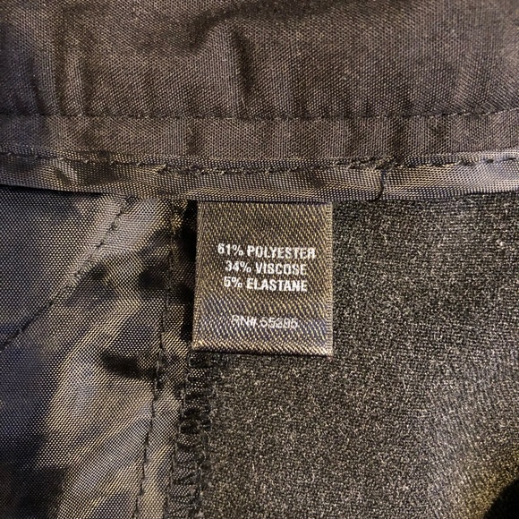 Express Editor Low Rise Dress Pant Slacks CHARCOAL BLACK - Picture 4 of 9